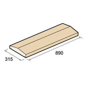 Coping Stone, 315mm Wide, Twice Weathered