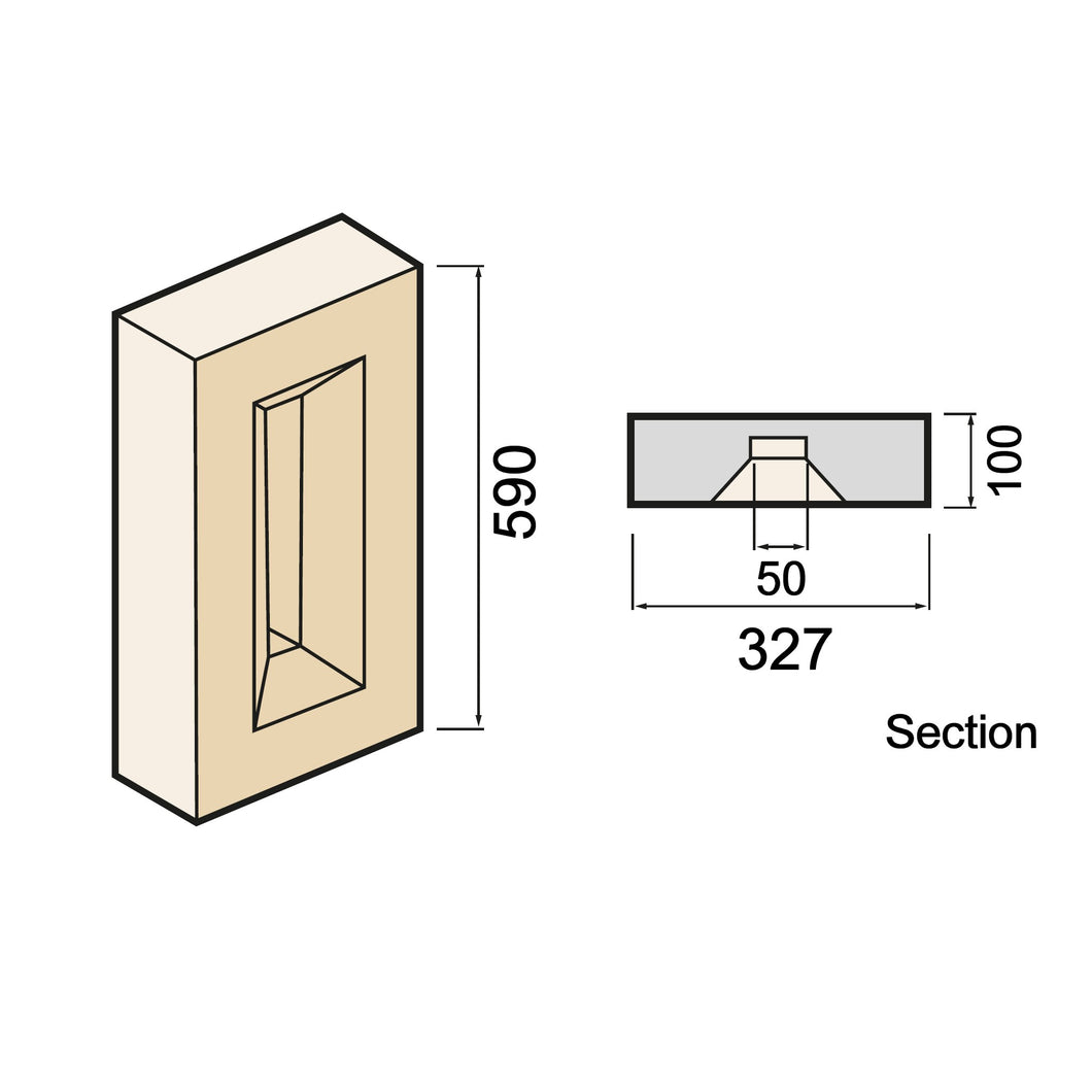 Gable Vent with False Slot