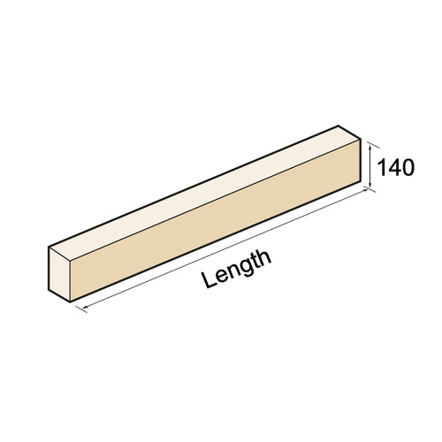 String Course - Plain, 140mm Tall