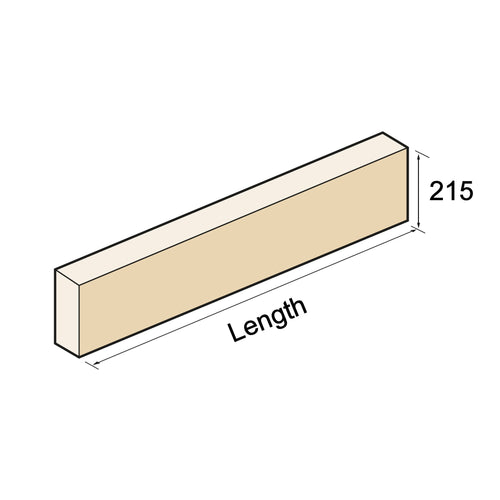 String Course - Plain, 215mm Tall